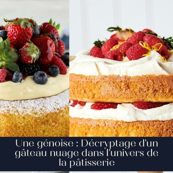 Une génoise : Décryptage d'un gâteau nuage dans l'univers de la pâtisserie