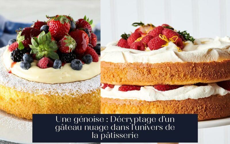 Une génoise : Décryptage d'un gâteau nuage dans l'univers de la pâtisserie