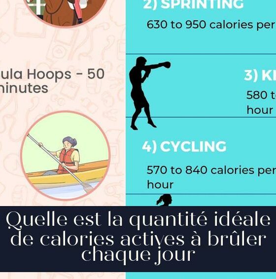 Quelle est la quantité idéale de calories actives à brûler chaque jour