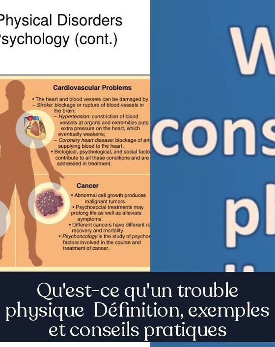 Qu'est-ce qu'un trouble physique Définition, exemples et conseils pratiques