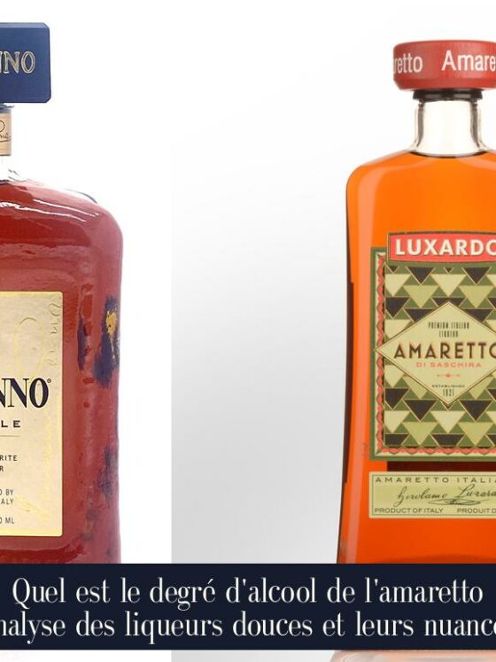 Quel est le degré d'alcool de l'amaretto Analyse des liqueurs douces et leurs nuances