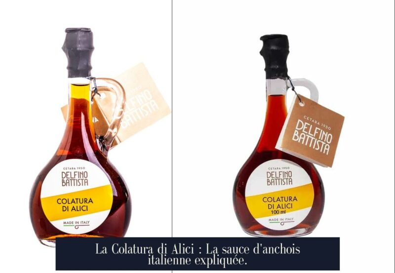 La Colatura di Alici : La sauce d'anchois italienne expliquée.