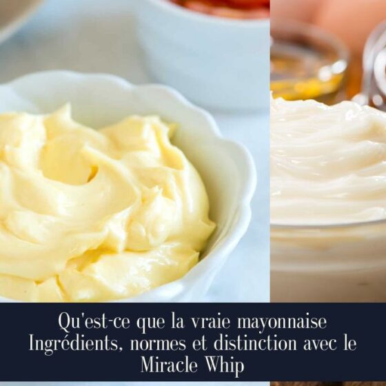 Qu'est-ce que la vraie mayonnaise Ingrédients, normes et distinction avec le Miracle Whip