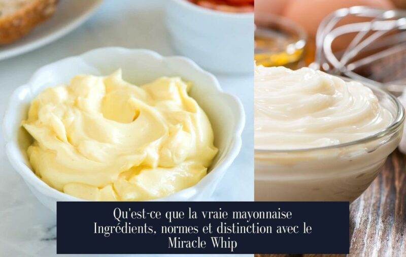 Qu'est-ce que la vraie mayonnaise Ingrédients, normes et distinction avec le Miracle Whip