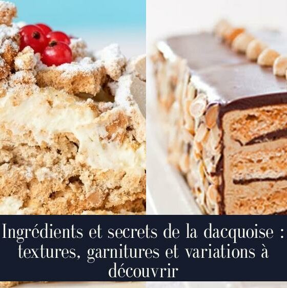 Ingrédients et secrets de la dacquoise : textures, garnitures et variations à découvrir