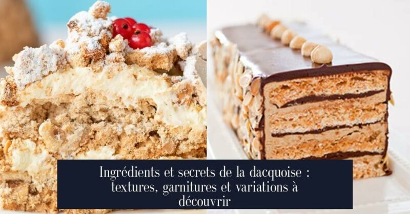 Ingrédients et secrets de la dacquoise : textures, garnitures et variations à découvrir