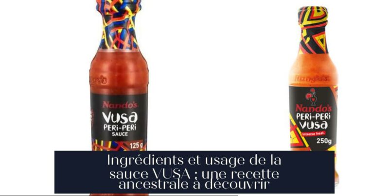 Ingrédients et usage de la sauce VUSA : une recette ancestrale à découvrir