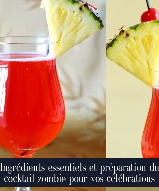 Ingrédients essentiels et préparation du cocktail zombie pour vos célébrations