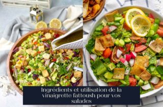 Ingrédients et utilisation de la vinaigrette fattoush pour vos salades