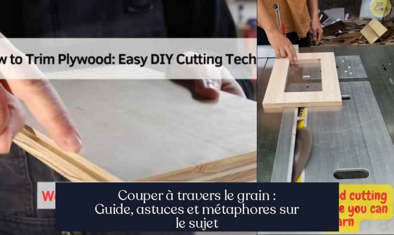 Couper à travers le grain : Guide, astuces et métaphores sur le sujet