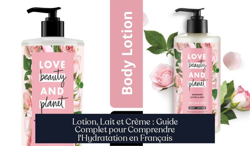 Lotion, Lait et Crème : Guide Complet pour Comprendre l'Hydratation en Français