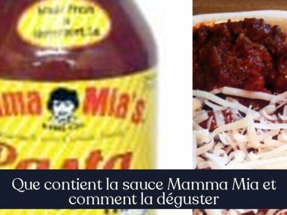 Que contient la sauce Mamma Mia et comment la déguster