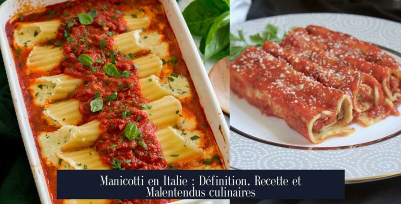 Manicotti en Italie : Définition, Recette et Malentendus culinaires