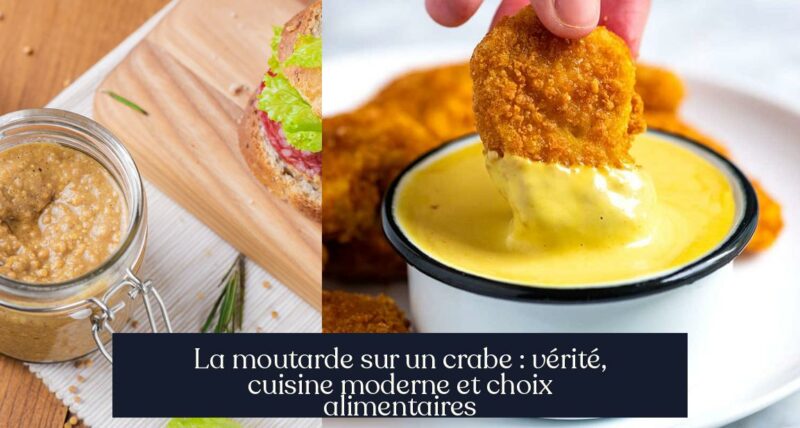 La moutarde sur un crabe : vérité, cuisine moderne et choix alimentaires