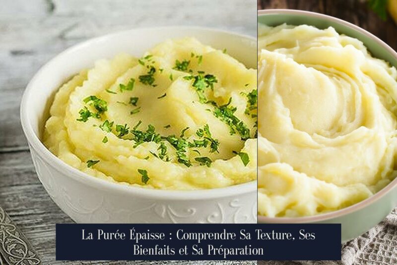 La Purée Épaisse : Comprendre Sa Texture, Ses Bienfaits et Sa Préparation