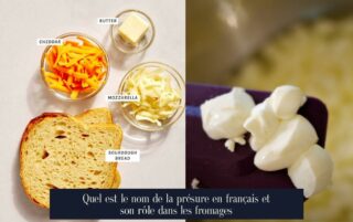 Quel est le nom de la présure en français et son rôle dans les fromages