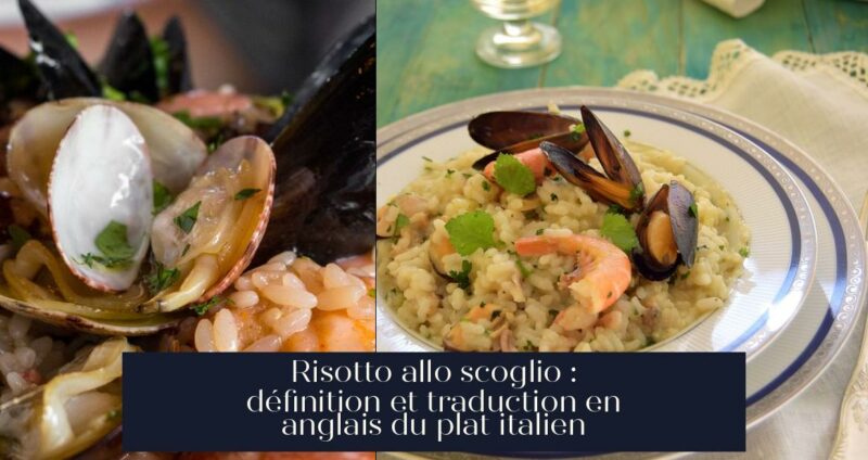 Risotto allo scoglio : définition et traduction en anglais du plat italien