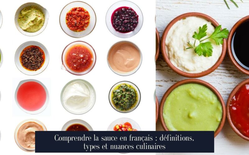 Comprendre la sauce en français : définitions, types et nuances culinaires
