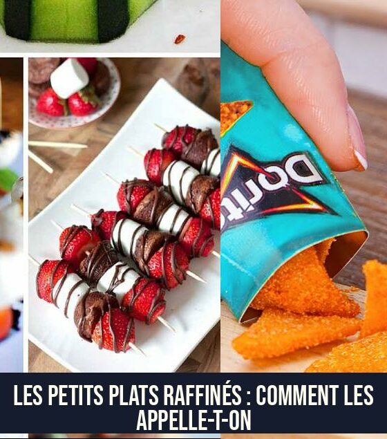 Les petits plats raffinés : Comment les appelle-t-on
