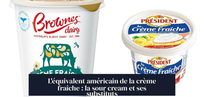 L'équivalent américain de la crème fraîche : la sour cream et ses substituts