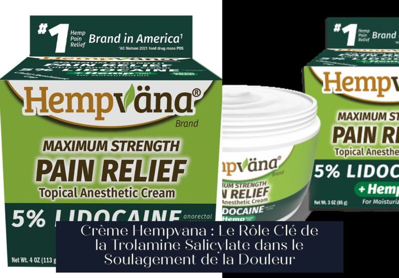 Crème Hempvana : Le Rôle Clé de la Trolamine Salicylate dans le Soulagement de la Douleur