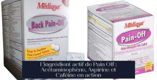 L'ingrédient actif de Pain Off : Acétaminophène, Aspirine et Caféine en action