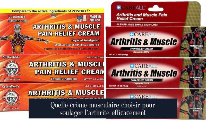 Quelle crème musculaire choisir pour soulager l'arthrite efficacement