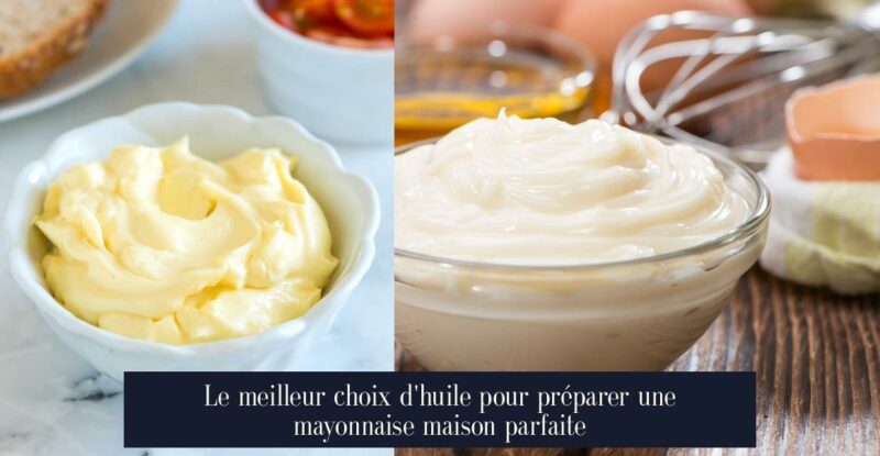 Le meilleur choix d'huile pour préparer une mayonnaise maison parfaite