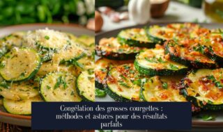 Congélation des grosses courgettes : méthodes et astuces pour des résultats parfaits