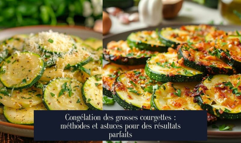 Congélation des grosses courgettes : méthodes et astuces pour des résultats parfaits