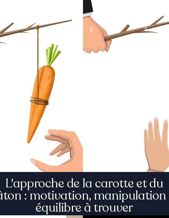 L'approche de la carotte et du bâton : motivation, manipulation et équilibre à trouver