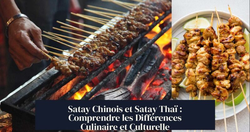 Satay Chinois et Satay Thaï : Comprendre les Différences Culinaire et Culturelle