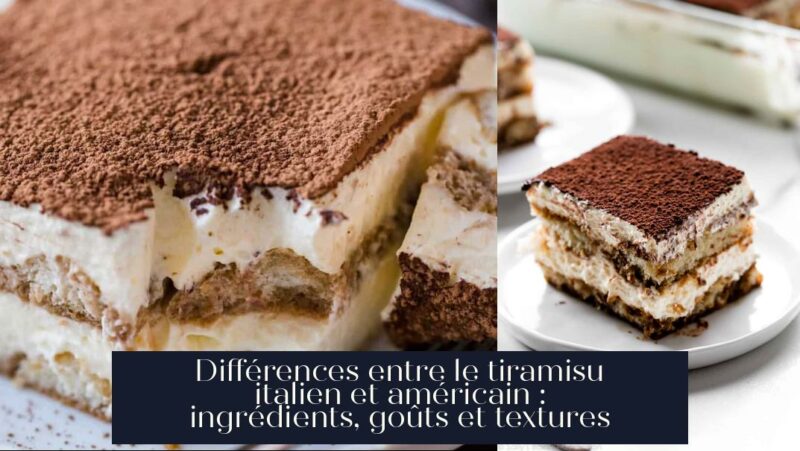 Différences entre le tiramisu italien et américain : ingrédients, goûts et textures