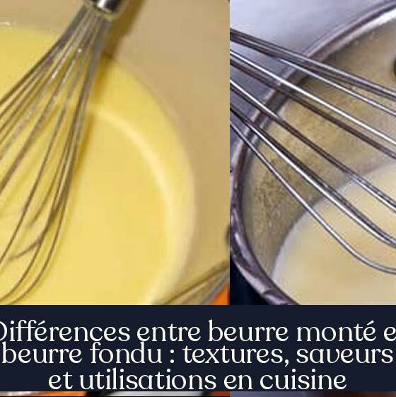 Différences entre beurre monté et beurre fondu : textures, saveurs et utilisations en cuisine