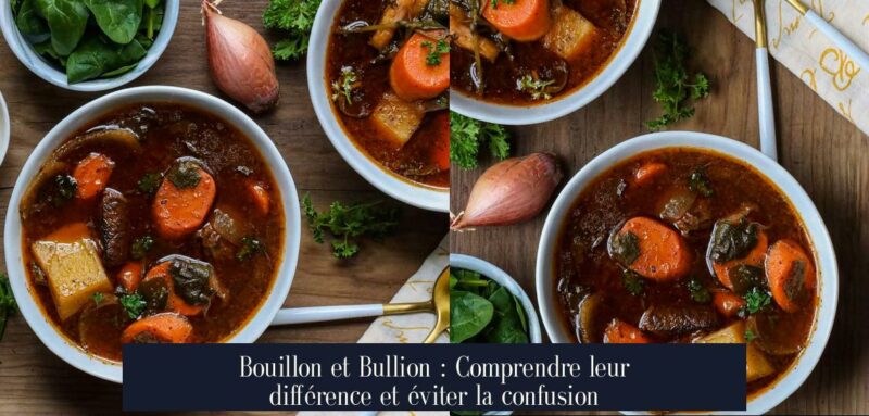 Bouillon et Bullion : Comprendre leur différence et éviter la confusion