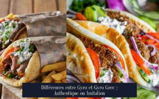 Différences entre Gyro et Gyro Grec : Authentique ou Imitation