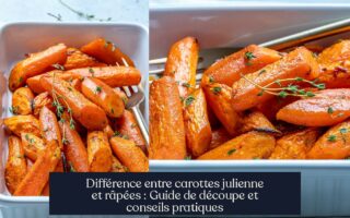 Différence entre carottes julienne et râpées : Guide de découpe et conseils pratiques