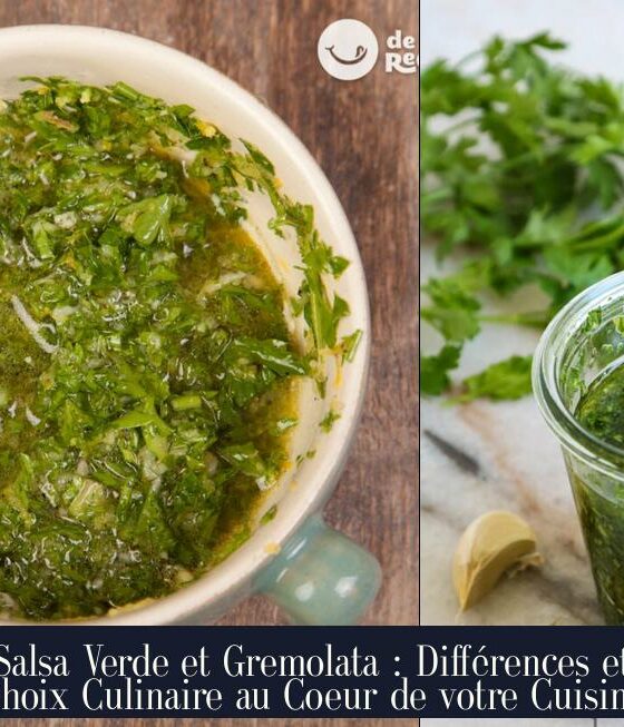 Salsa Verde et Gremolata : Différences et Choix Culinaire au Coeur de votre Cuisine