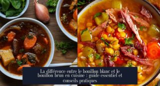 La différence entre le bouillon blanc et le bouillon brun en cuisine : guide essentiel et conseils pratiques