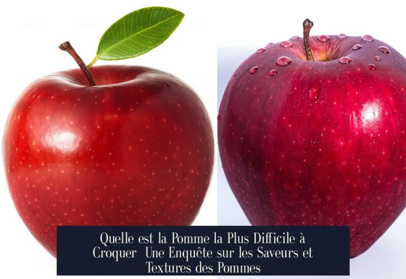 Quelle est la Pomme la Plus Difficile à Croquer Une Enquête sur les Saveurs et Textures des Pommes