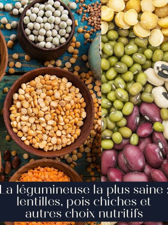 La légumineuse la plus saine : lentilles, pois chiches et autres choix nutritifs