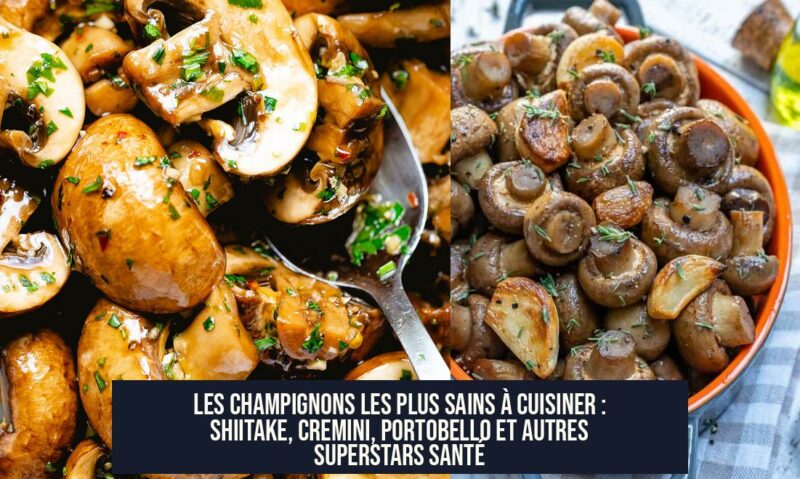 Les champignons les plus sains à cuisiner : Shiitake, Cremini, Portobello et autres superstars santé