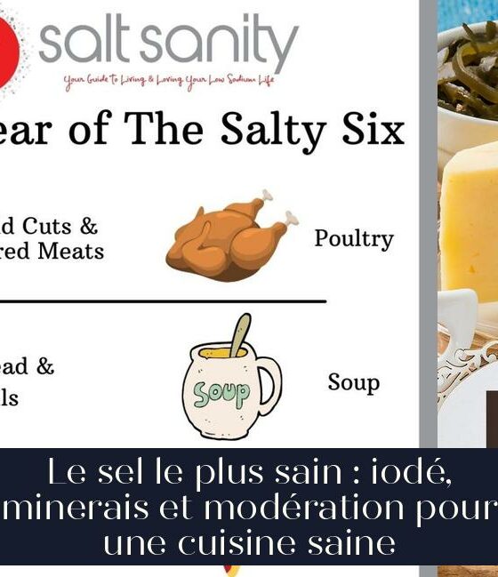 Le sel le plus sain : iodé, minerais et modération pour une cuisine saine