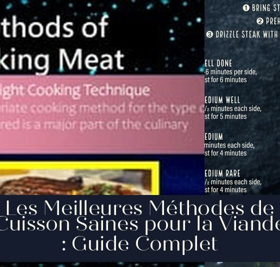 Les Meilleures Méthodes de Cuisson Saines pour la Viande : Guide Complet