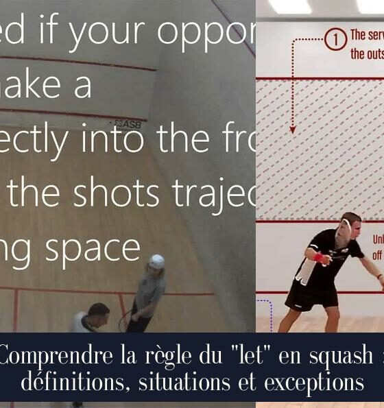 Comprendre la règle du "let" en squash : définitions, situations et exceptions