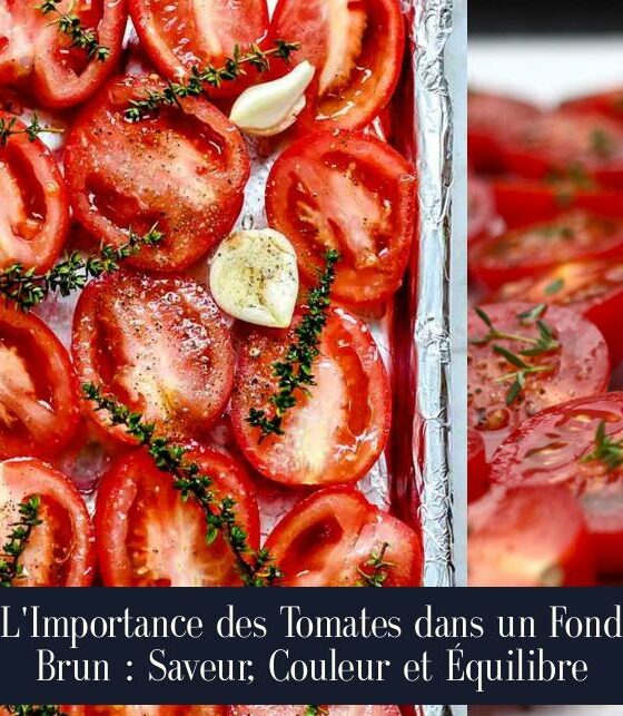 L'Importance des Tomates dans un Fond Brun : Saveur, Couleur et Équilibre