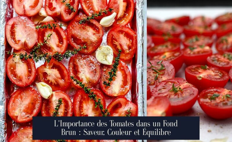 L'Importance des Tomates dans un Fond Brun : Saveur, Couleur et Équilibre