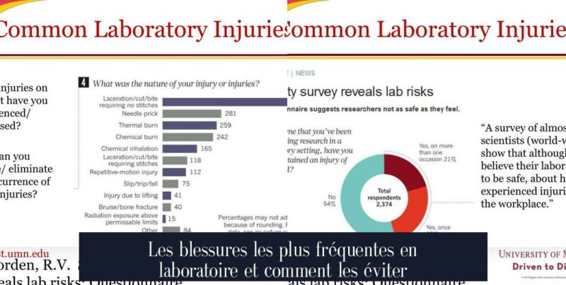 Les blessures les plus fréquentes en laboratoire et comment les éviter