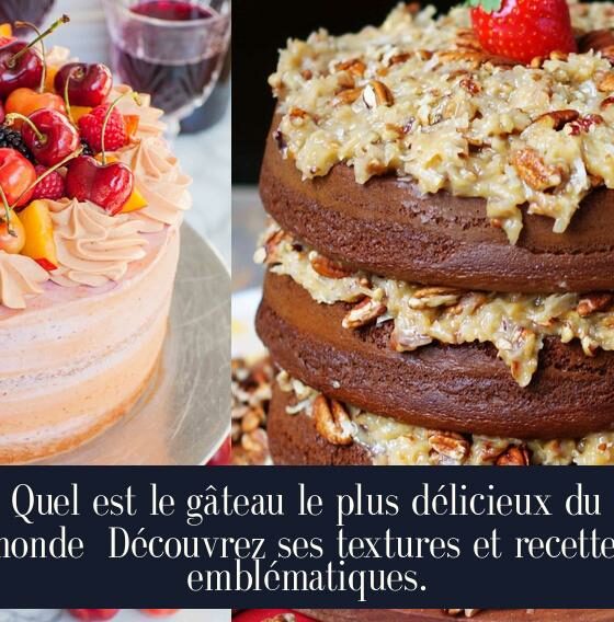 Quel est le gâteau le plus délicieux du monde Découvrez ses textures et recettes emblématiques.