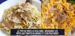 Le type de pâtes le plus cher : découvrez les pâtes aux truffes blanches et leur prix inédit